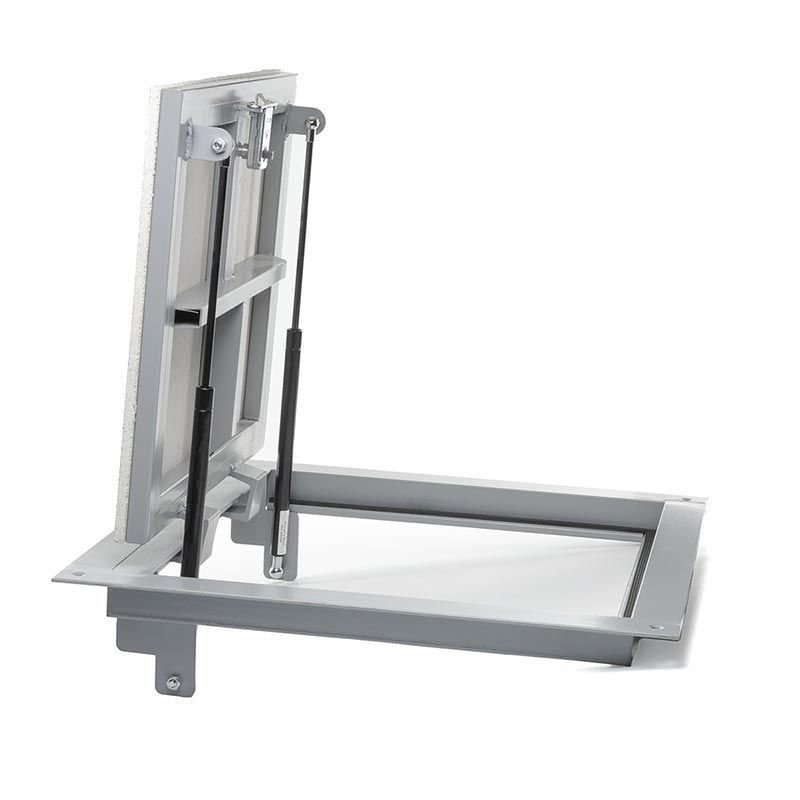 Погребок 80x90П, люк напольный с амортизаторами