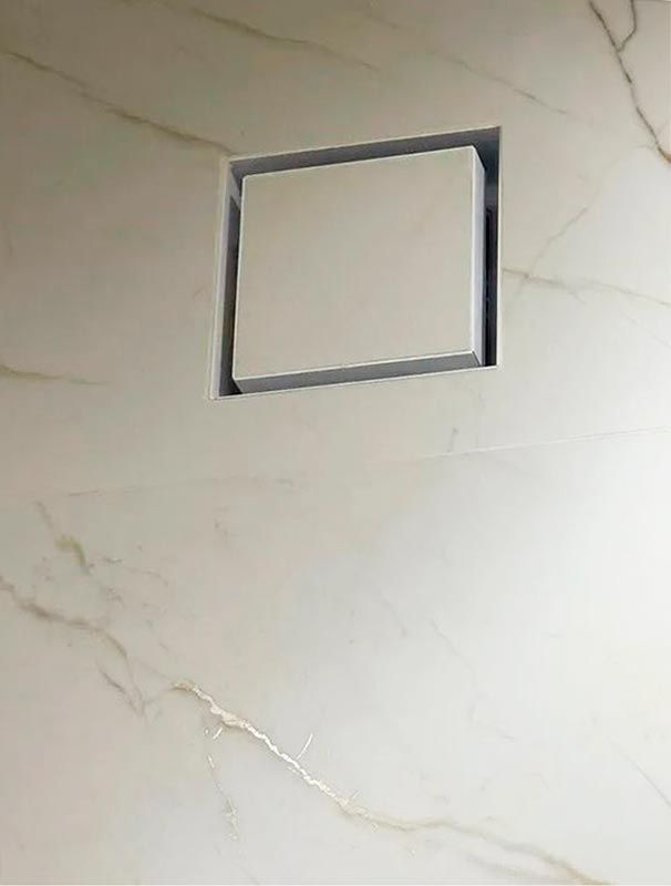 Решетка вентиляционная Keramo Air 170x170 с фланцем D125