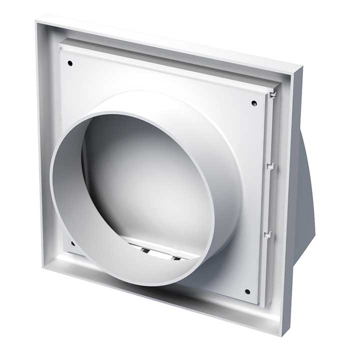 Защитный колпак Вентс 186x186 Ø125 мм белый