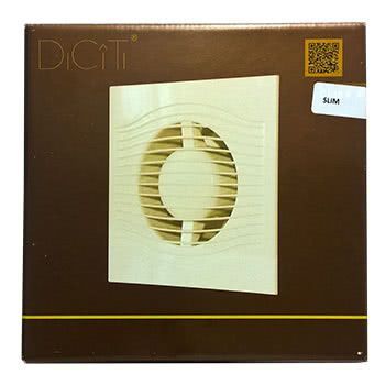 Вентилятор ERA SLIM 5C-02 180х180 мм Ø125 мм с выключателем