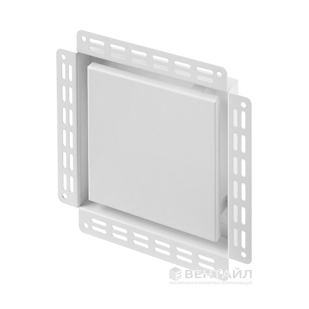 Решетка Вентайл Дизайн 200x200 под покраску, белая