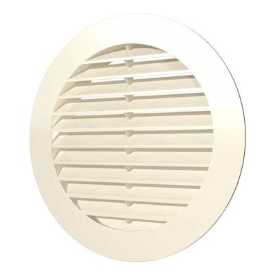 Решетка наружная круглая 10РКН Ivory с фланцем