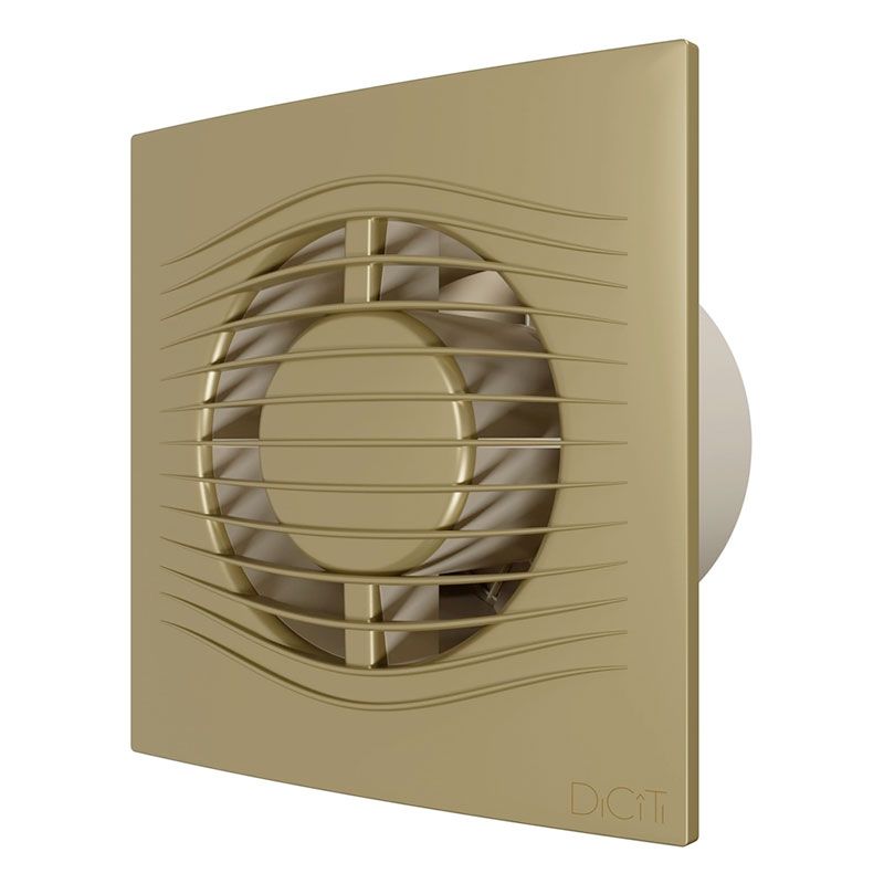 Вентилятор ERA SLIM 4C Champagne, 160х160 мм Ø100 мм