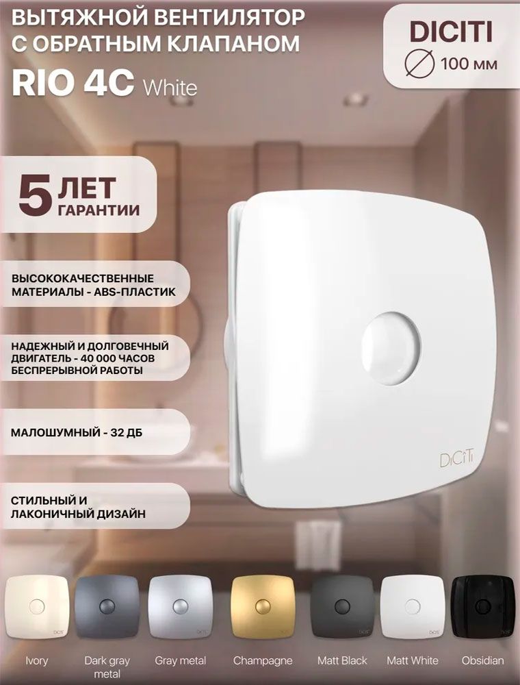 Вентилятор накладной RIO 4C