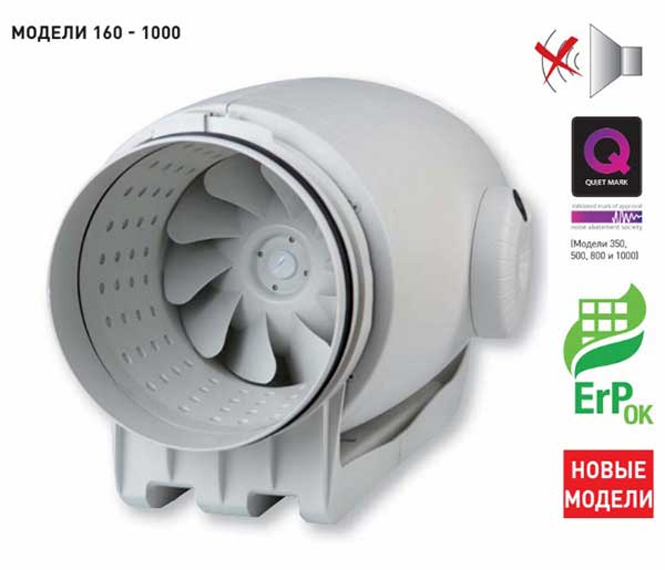Канальный вентилятор TD-250/100 SILENT