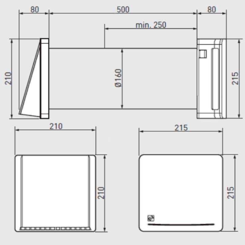 Проветриватель S&P Respiro 150 RD