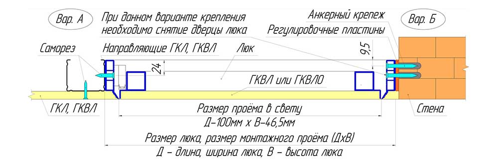 Люк Титан, схема Люк Титан, схема